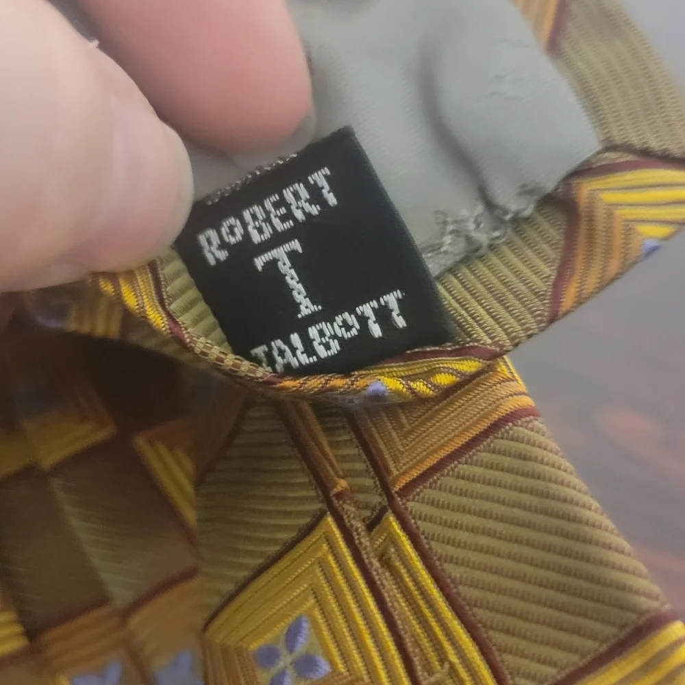 Robert Talbott Best Of Class Mark‎ Shale Mens Designer Silk Tie 56in Length